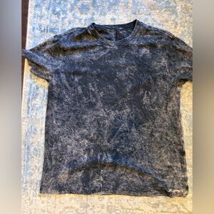 Lululemon All Yours cotton tshirt in cloudy wash black